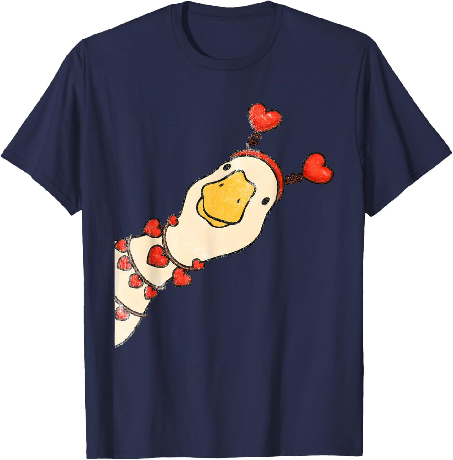 You Make My Heart Go Honk Valentine Goose Funny Meme T-Shirt - T-Shirt | Navy