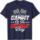 Race Car Gammy of The Birthday Boy Racing Family Pit Crew T-Shirt - T-Shirt | Navy