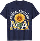 Medical Assistant Sunflower T-Shirt - T-Shirt | Navy