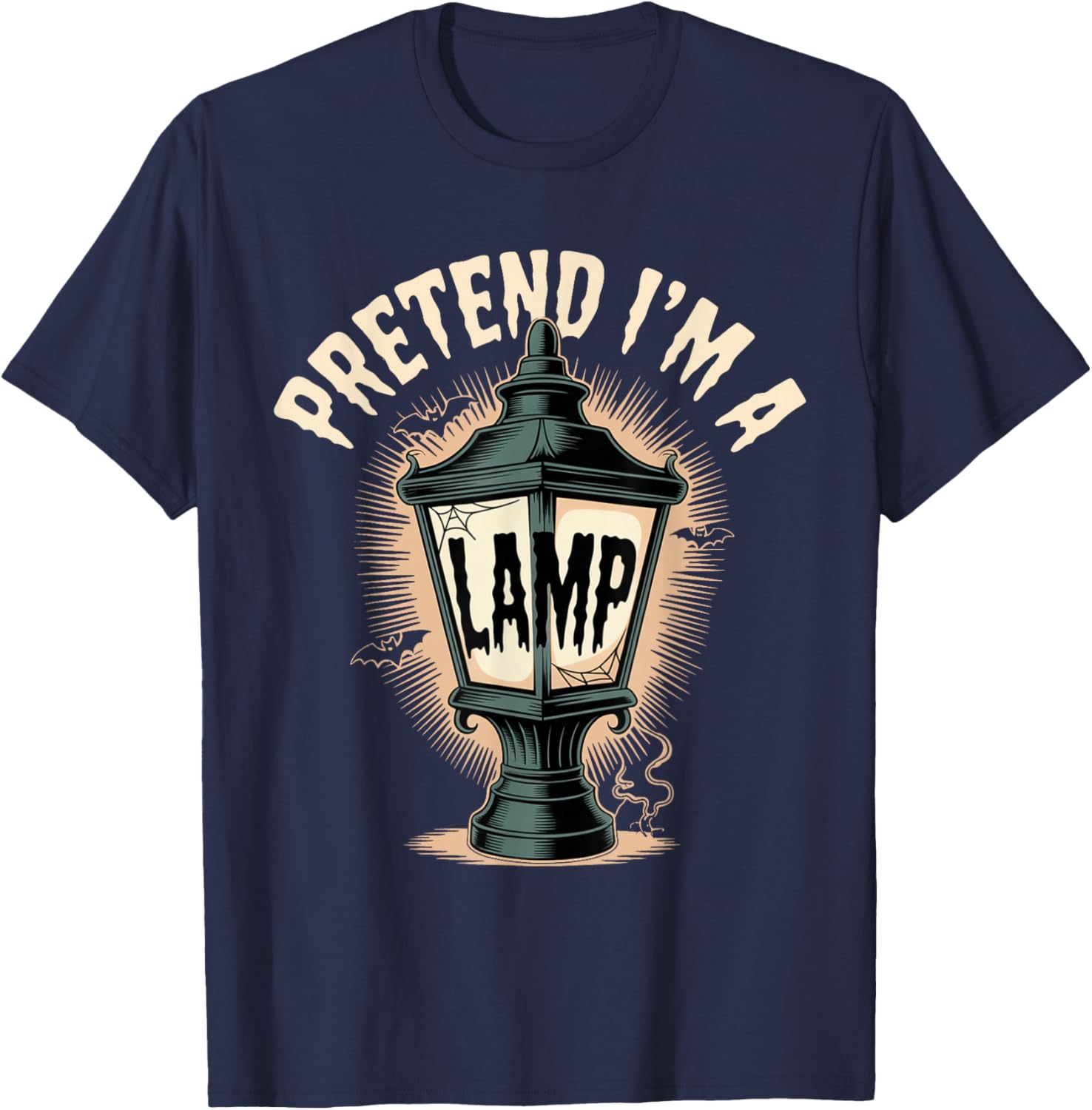 Pretend I'm A Lamp Funny Family Halloween Women Men Kids T-Shirt - T-Shirt | Navy