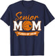 Senior Mom Class of 2026 Basketball Mom Graduation T-Shirt - T-Shirt | Navy