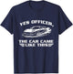 Yes Officer, The Car Came Like This - Racing Car JDM Lover T-Shirt - T-Shirt | Navy