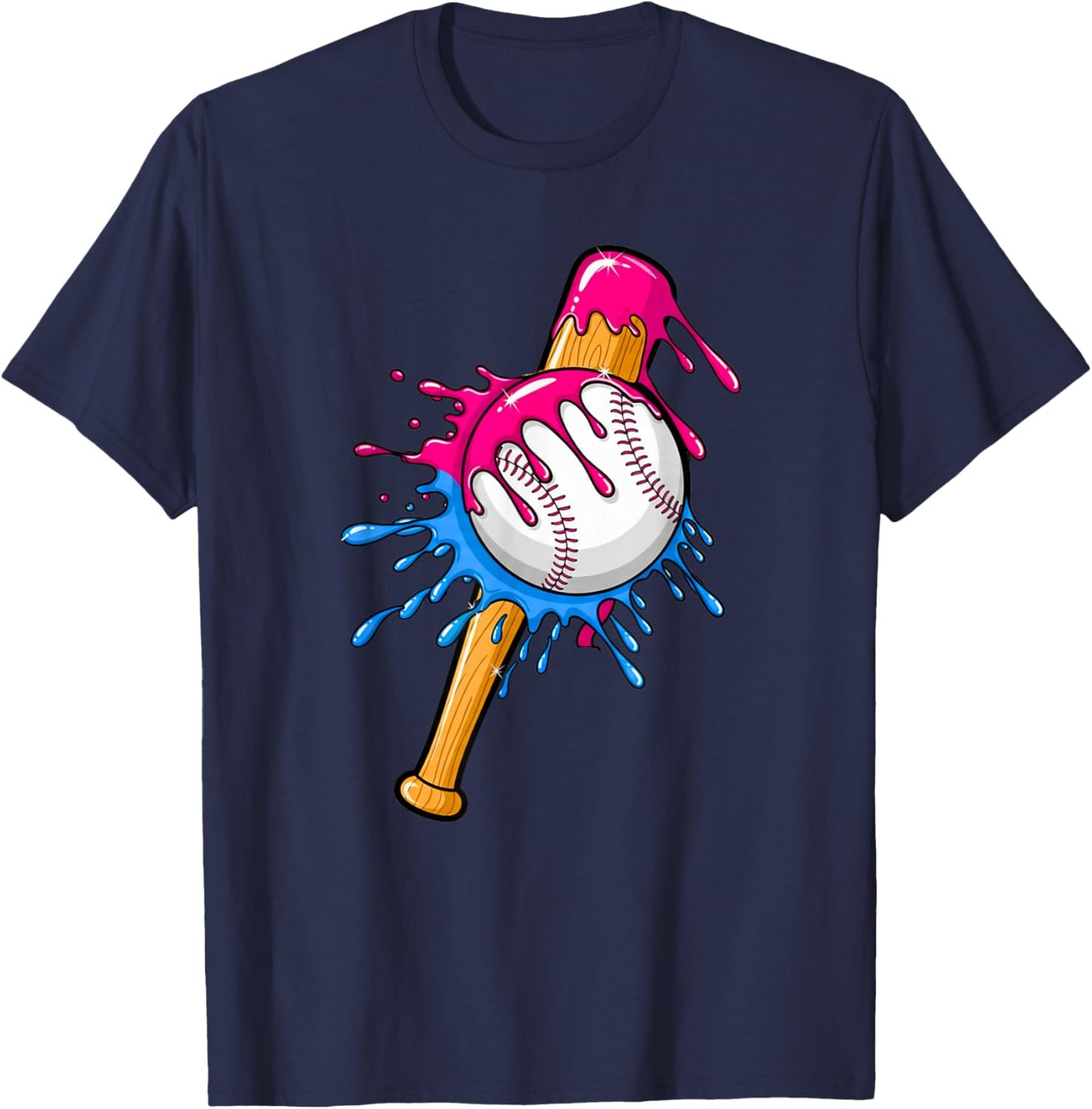 Baseball Sport Respect The Drip Boys Baseball T-Shirt - T-Shirt | Navy