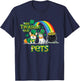 We Treasure Our Pets St Patrick Day Vet Tech Veterinarian T-Shirt - T-Shirt | Navy