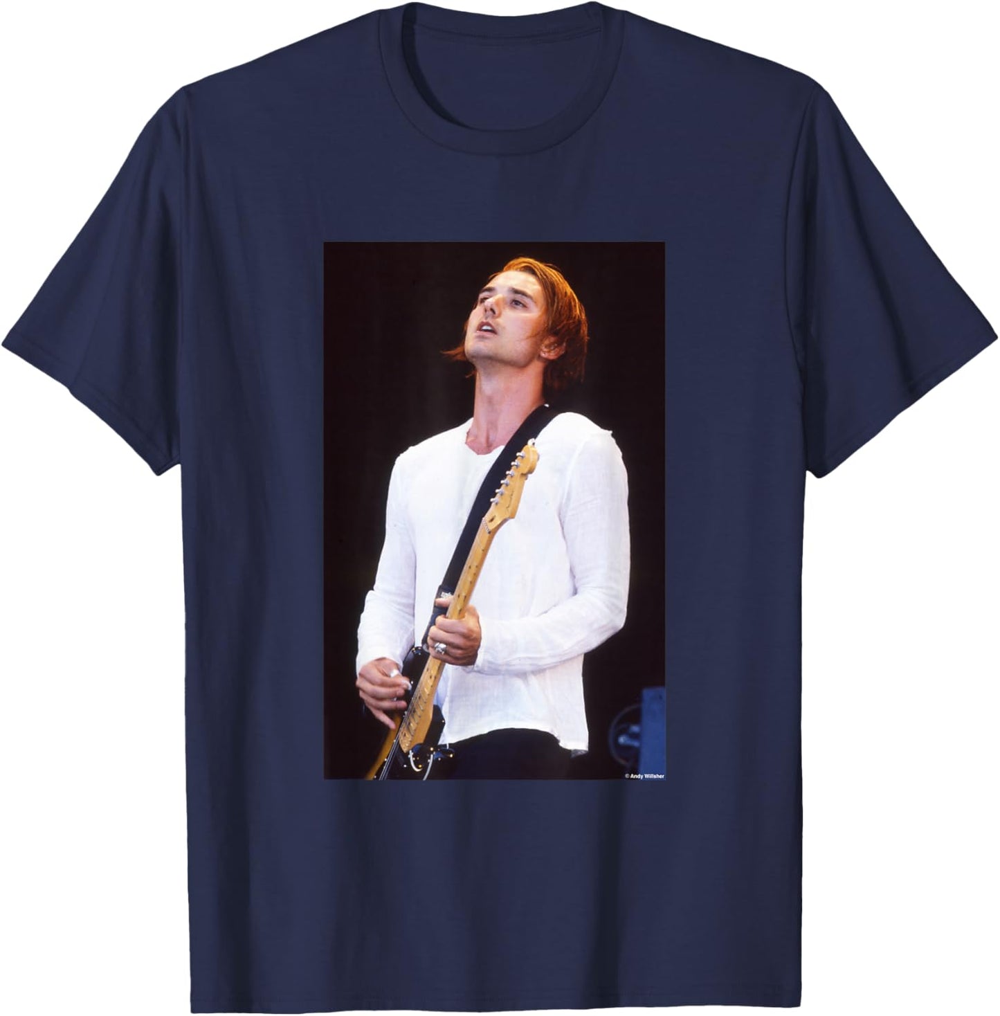 Bush Singer Gavin Rossdale Glycerine by Andy Willsher T-Shirt - T-Shirt | Navy
