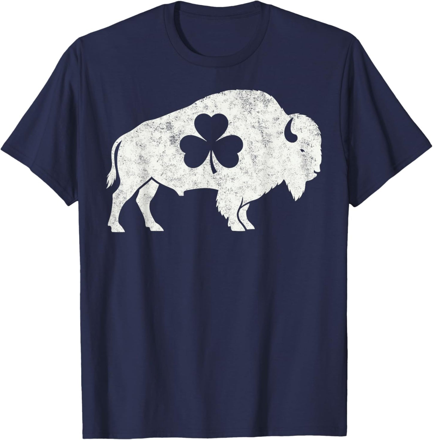 Funny St. Patrick’s Paddy's Day Buffalo Shamrock Shenanigans T-Shirt - T-Shirt | Navy