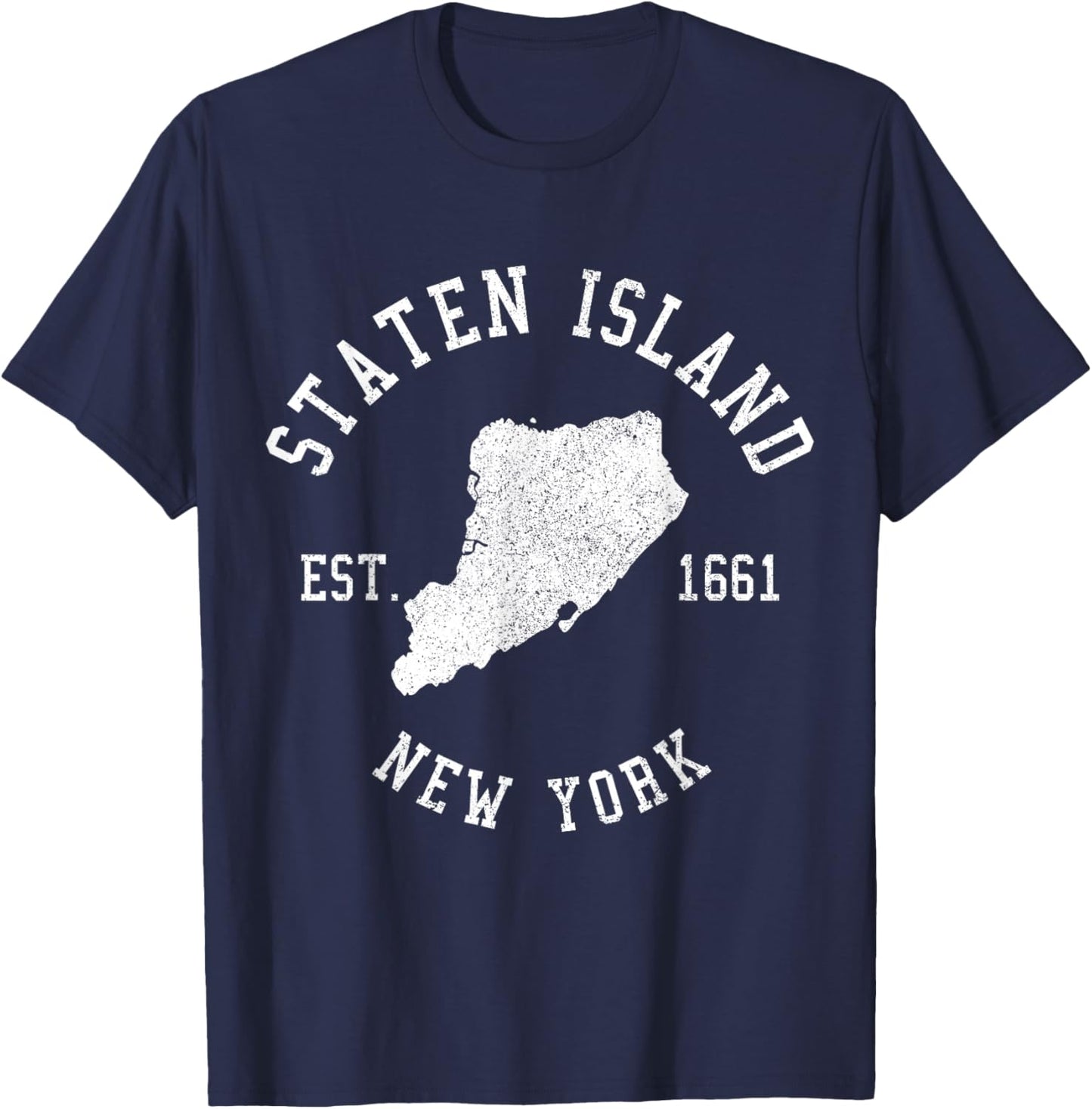 Staten Island New York NY Pride Souvenirs T-Shirt - T-Shirt | Navy