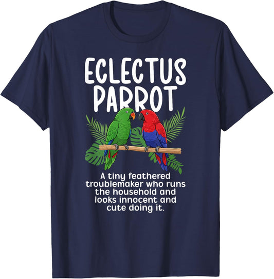 Eclectus Parrot Definition Moluccan Eclectus Owner T-Shirt - T-Shirt | Navy