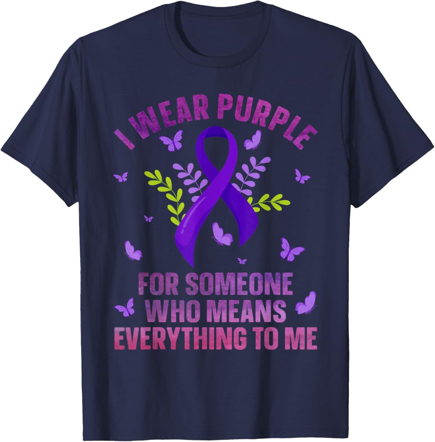Funny Epilepsy Awareness Art Women Support Epilepsy T-Shirt - T-Shirt | Navy