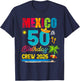 50th Cancun Mexico Birthday Crew 2025 Vacation Matching T-Shirt - T-Shirt | Navy