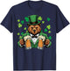 St Patricks Day Bear Funny Irish Pub Paddys Men Women T-Shirt - T-Shirt | Navy