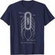 Retro E. coli Schematic Diagram Microbiology Science Teacher T-Shirt - T-Shirt | Navy