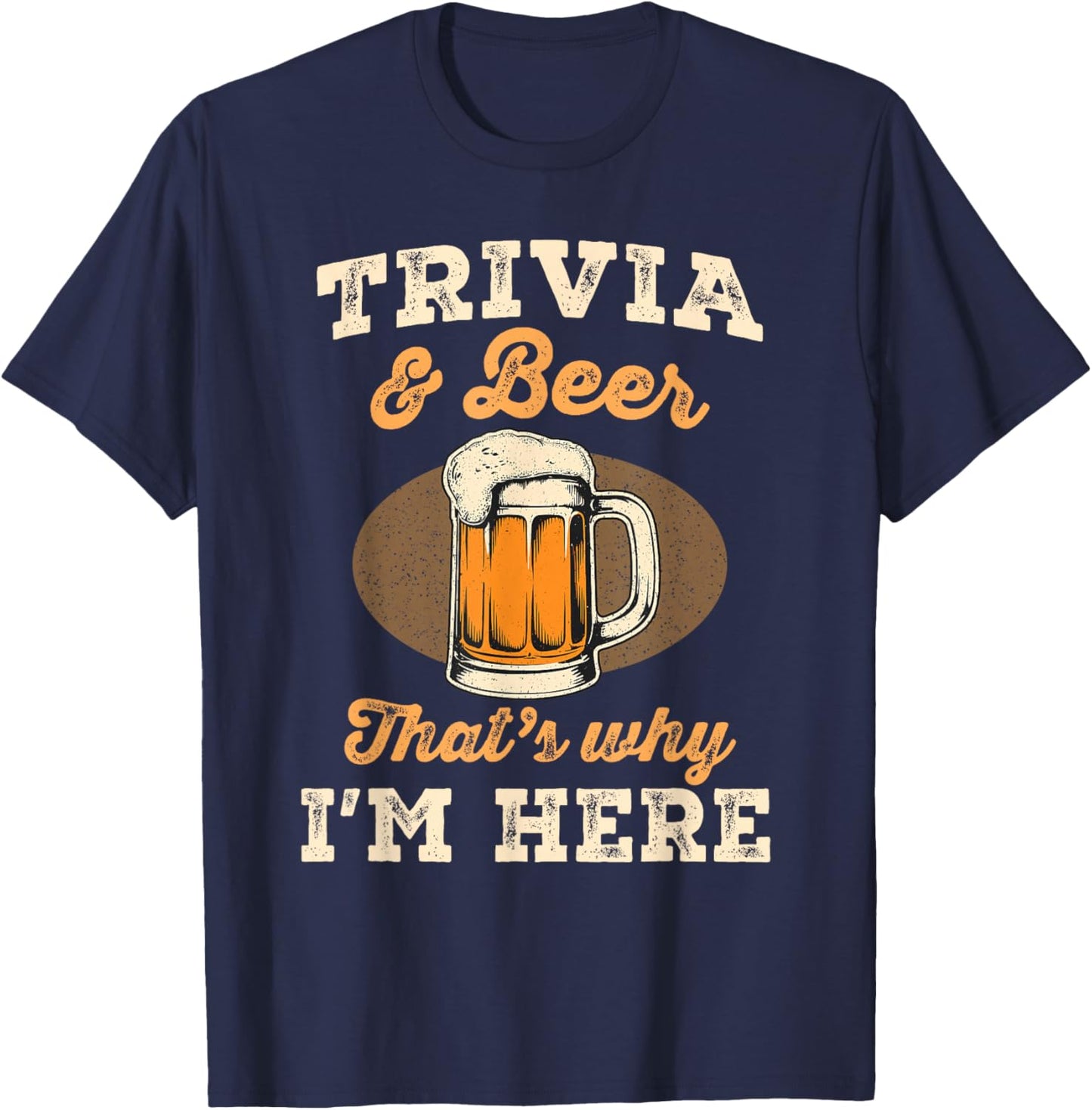 Funny Trivia Game Night T-Shirt - T-Shirt | Navy