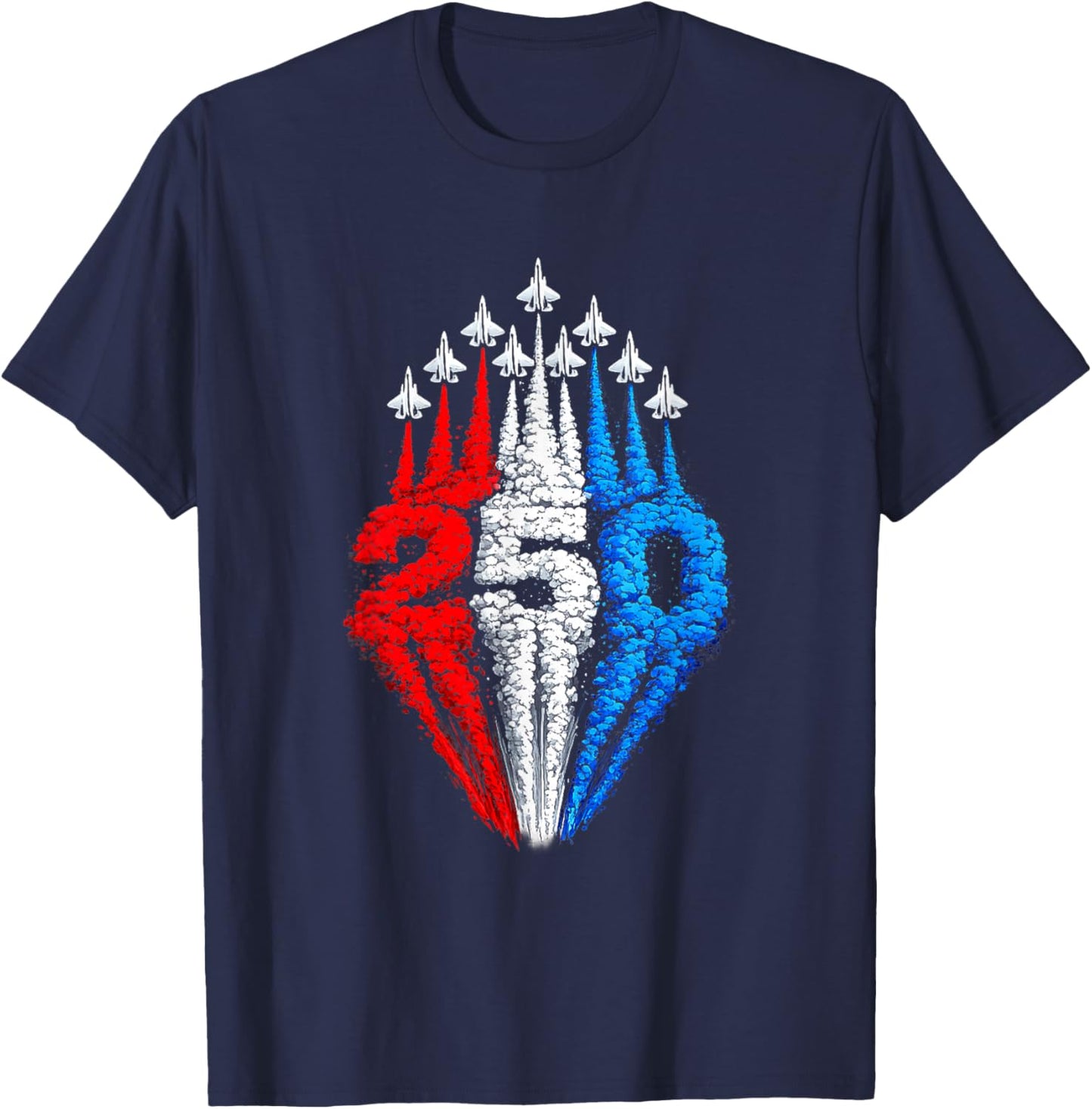 250 Years American 1776 2026 250th USA Patriotic 4th of July T-Shirt - T-Shirt | Navy