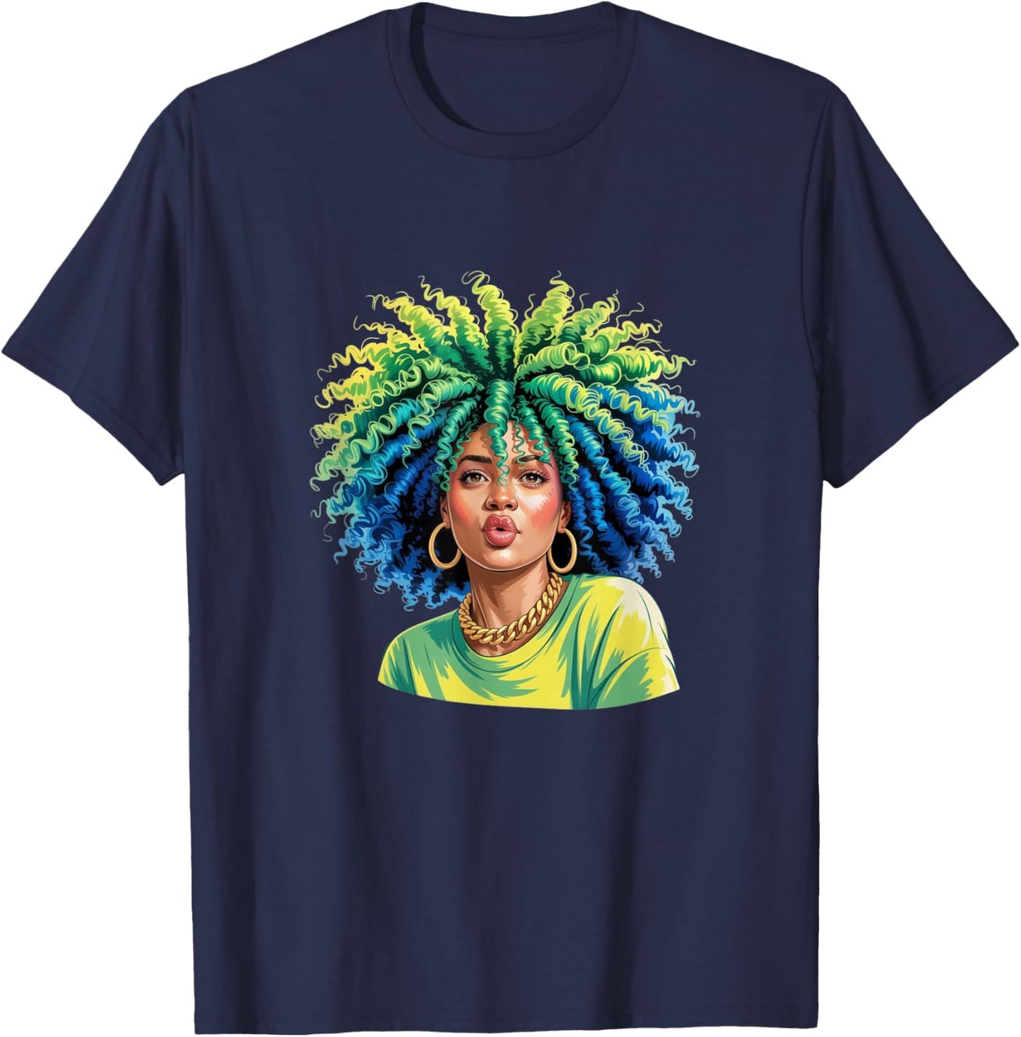 Mixed Girl Magic - Biracial Women Empowerment T-Shirt - T-Shirt | Navy