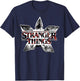 Stranger Things Season 5 Demogorgon Face Retro Logo T-Shirt - T-Shirt | Navy