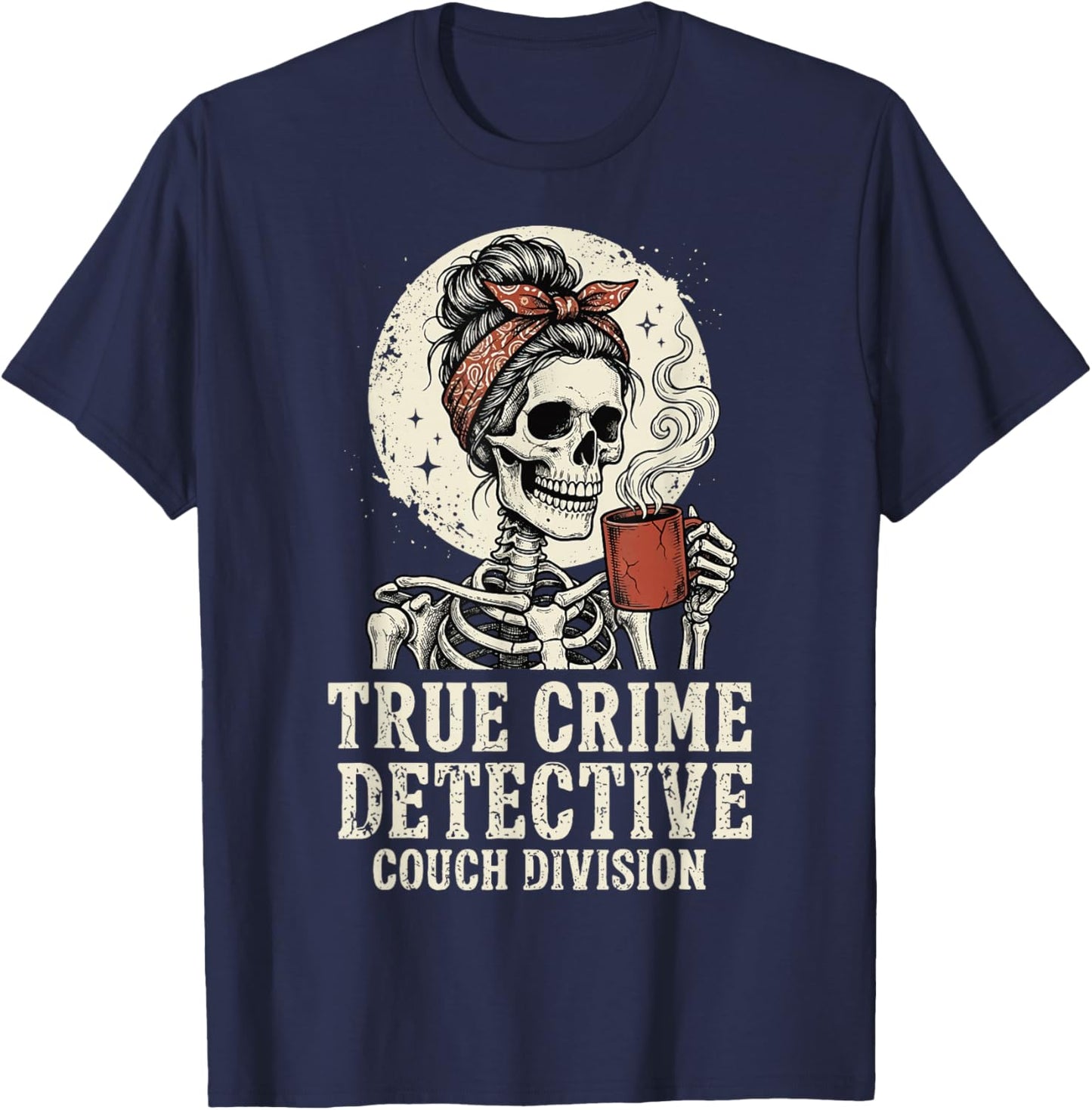 True Crime Detective Couch Division T-Shirt - T-Shirt | Navy