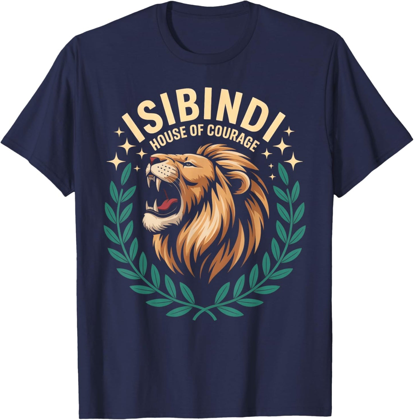 Isibindi House of Courage Shirt Isbindi House School Lion T-Shirt - T-Shirt | Navy