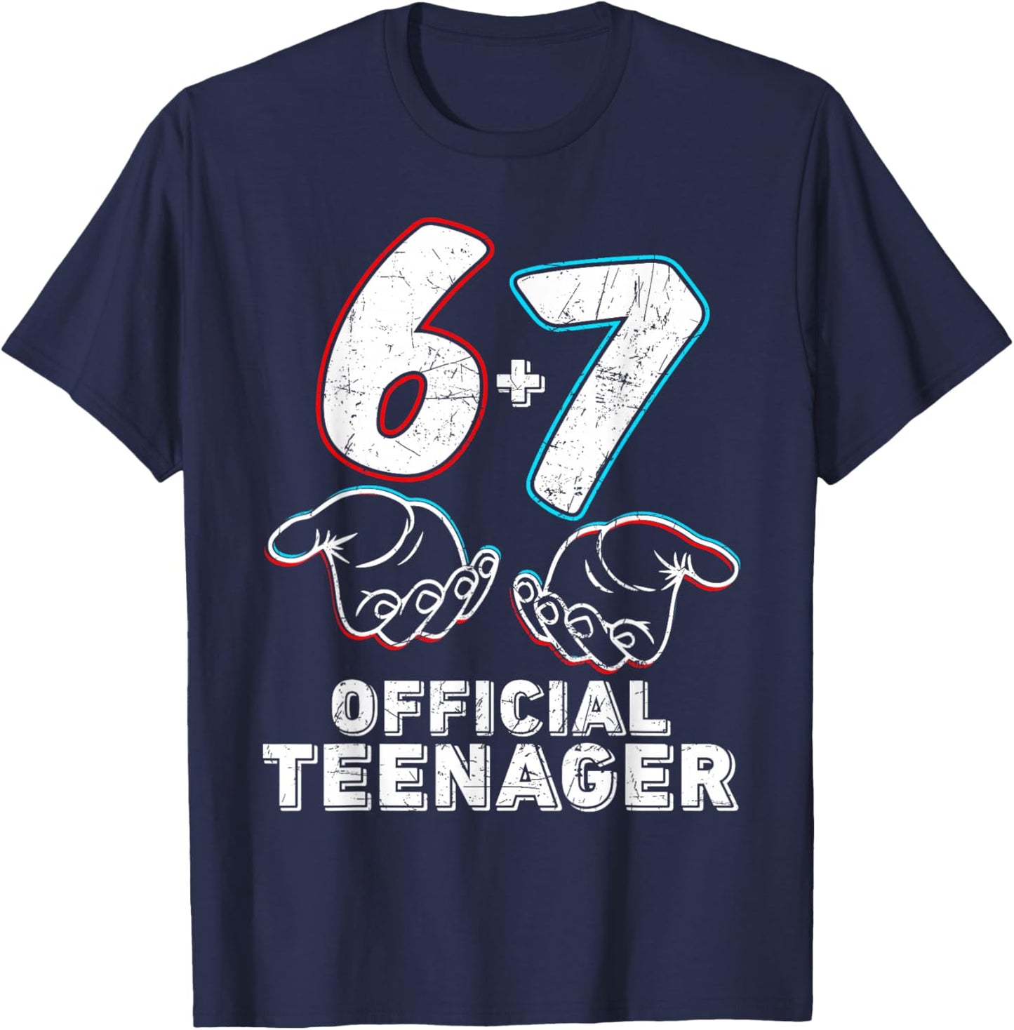 6+7 Year Old Boys Girls Teenager 13th Birthday Funny 67 T-Shirt - T-Shirt | Navy