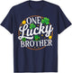 One Lucky Brother St Patricks Day Shamrock Family Matching T-Shirt - T-Shirt | Navy
