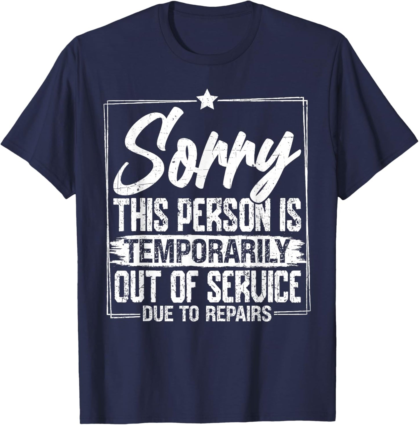 Funny Hip Knee Shoulder Joint Replacement Surgery Bionic T-Shirt - T-Shirt | Navy