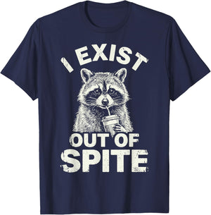 I Exist Out of Spite T-Shirt - T-Shirt | Navy