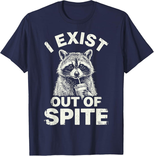 I Exist Out of Spite T-Shirt - T-Shirt | Navy