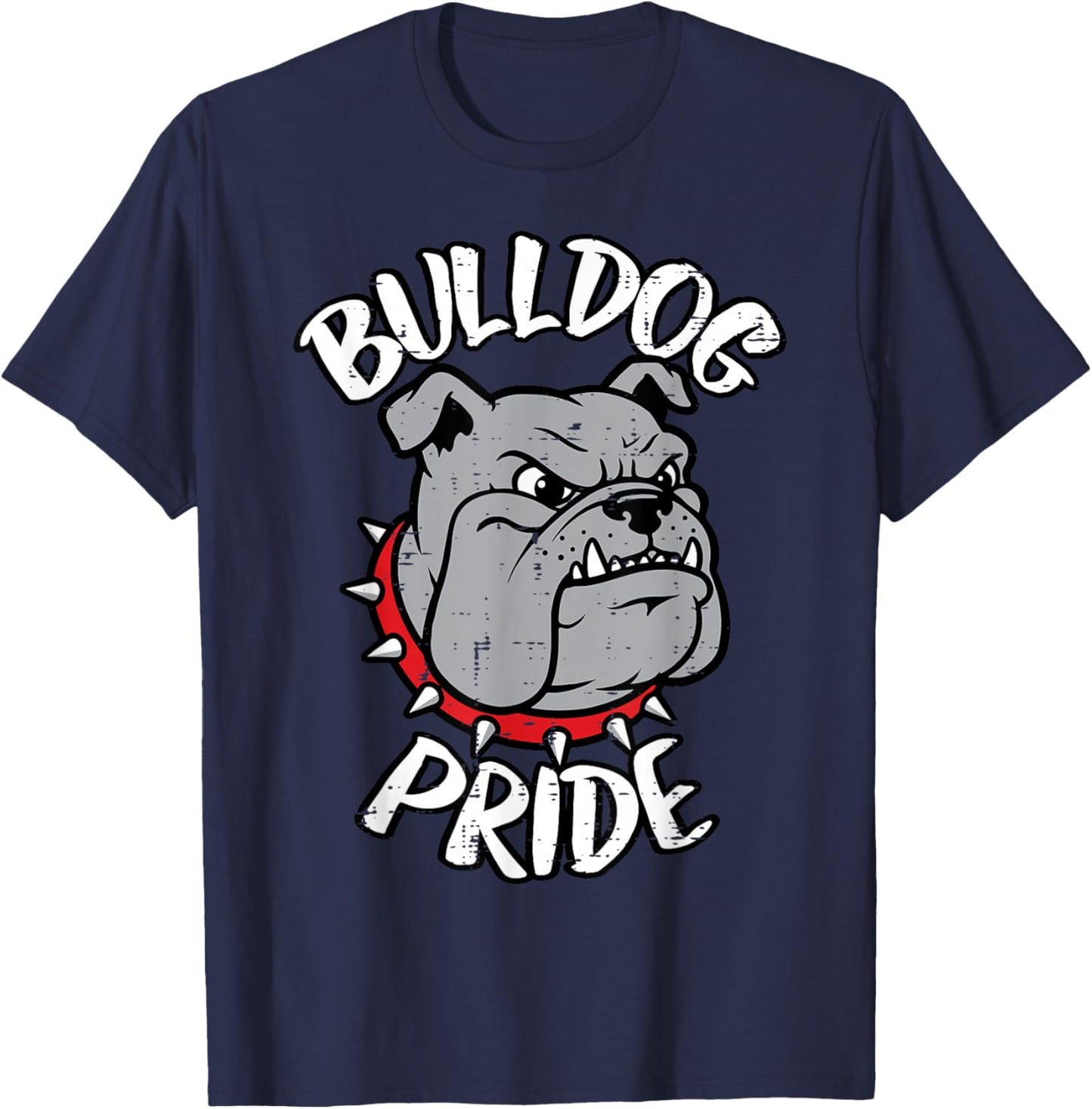 Bulldog Pride Girls Youth Teen Kids Men Boys Women T-Shirt - T-Shirt | Navy