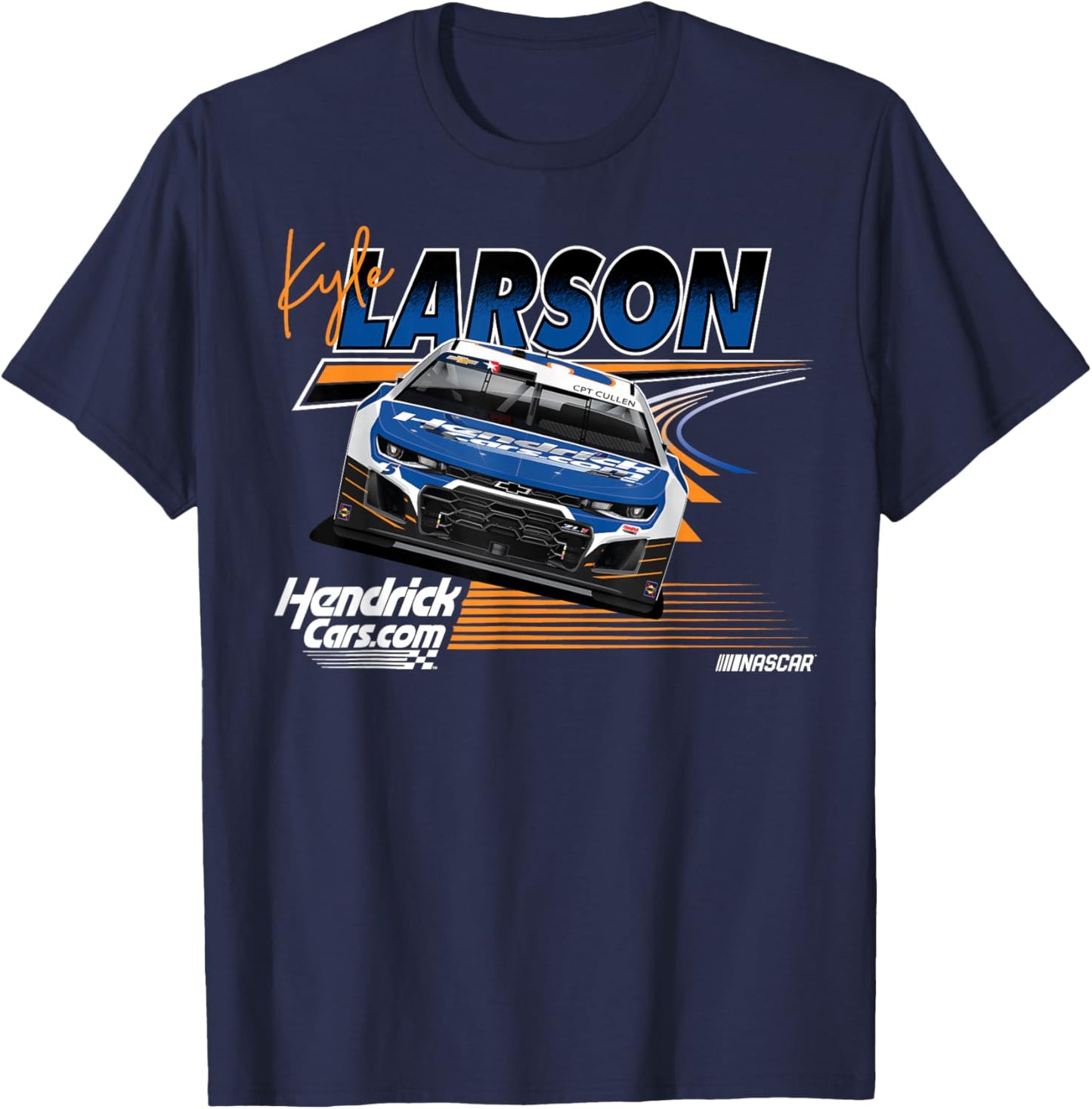 NASCAR - Kyle Larson - Race Lines T-Shirt - T-Shirt | Navy