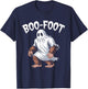 Boo Foot Funny Bigfoot Ghost Halloween Pun T-Shirt - T-Shirt | Navy