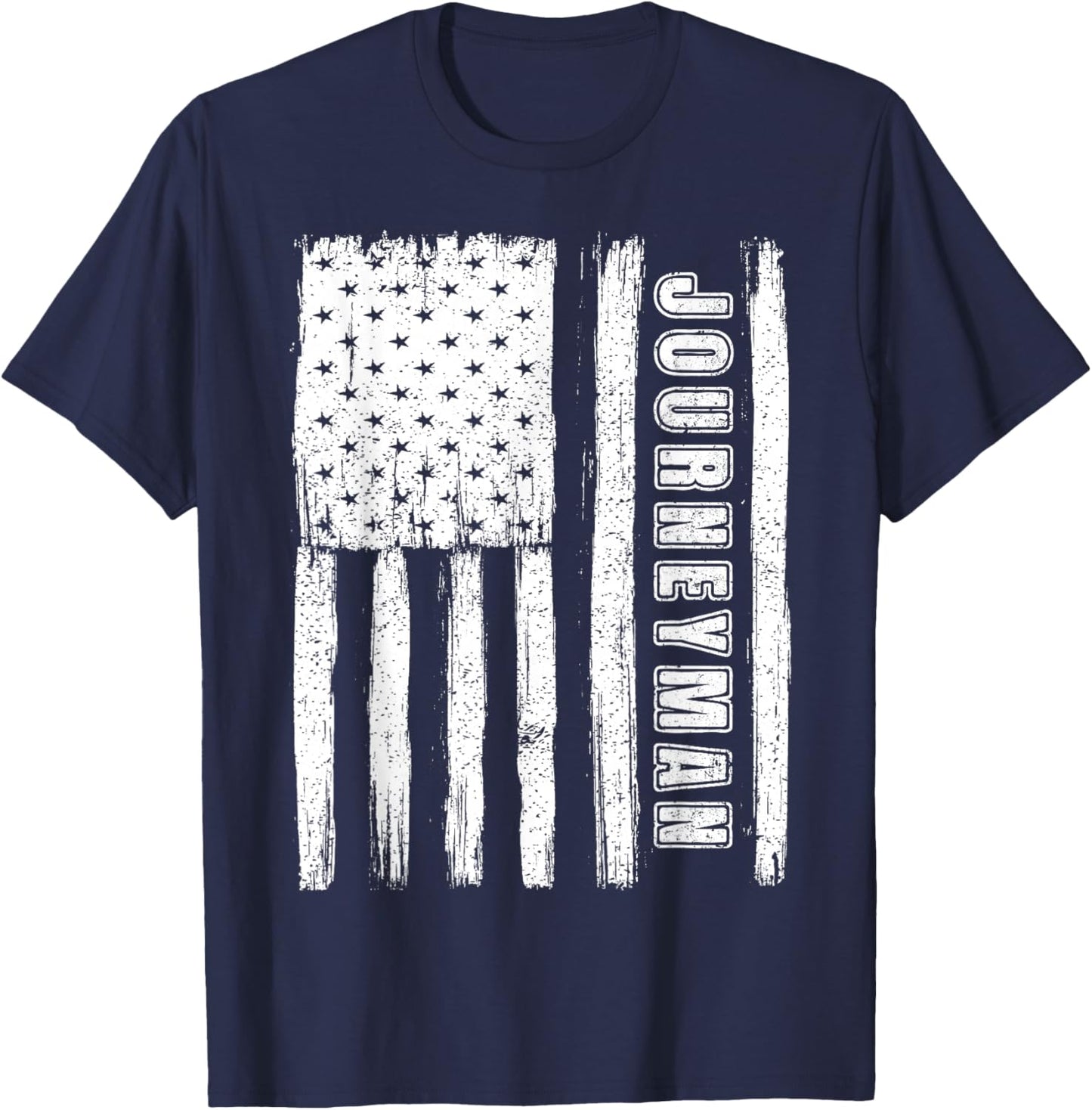 Fourth of July Shirts American Flag Journeyman T-Shirt - T-Shirt | Navy