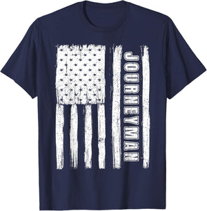 Fourth of July Shirts American Flag Journeyman T-Shirt - T-Shirt | Navy
