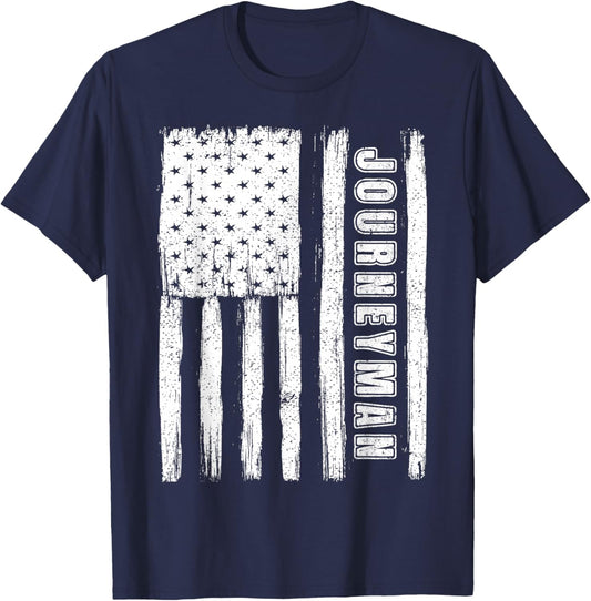 Fourth of July Shirts American Flag Journeyman T-Shirt - T-Shirt | Navy