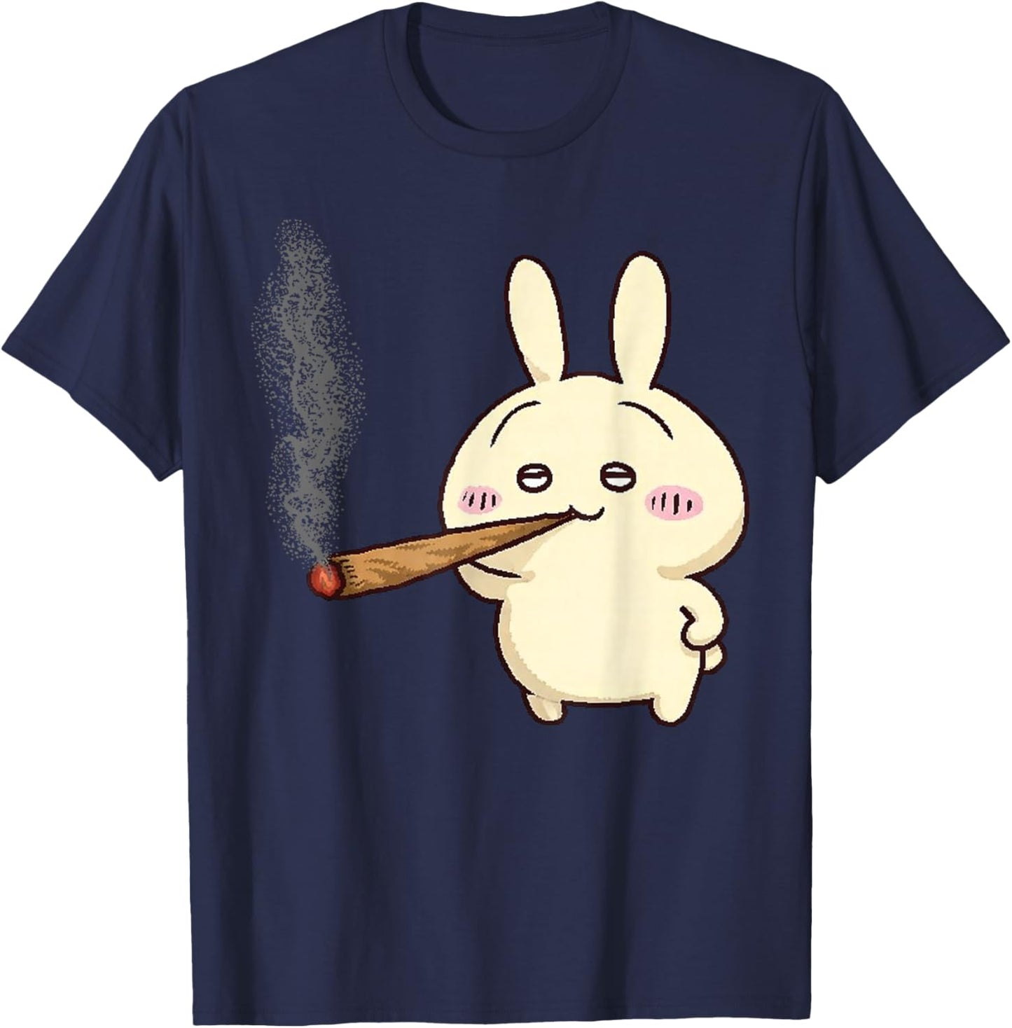 Funny Usagi Smoking Meme Women T-Shirt - T-Shirt | Navy