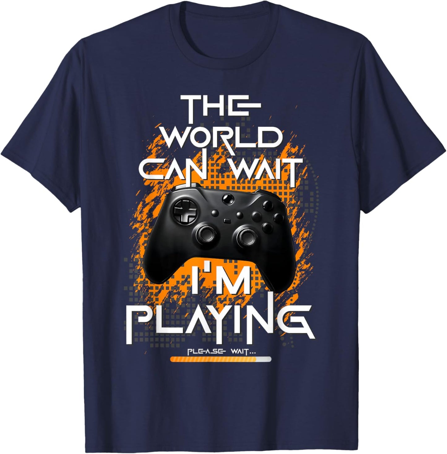 Gamer man Teen Gaming Enthusiast Video Games Console Funny T-Shirt - T-Shirt | Navy