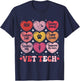 Vet Tech Valentine's Day Veterinary Medicine Hearts Candy T-Shirt - T-Shirt | Navy