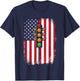 Drag Racing Retro Vintage American Flag Funny Drag Race Men T-Shirt - T-Shirt | Navy