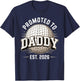 Promoted to Daddy Est 2026 Funny Golf Dad Player T-Shirt - T-Shirt | Navy