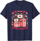 Postal Job Tools Valentine Hearts Floral Flowers Lover T-Shirt - T-Shirt | Navy