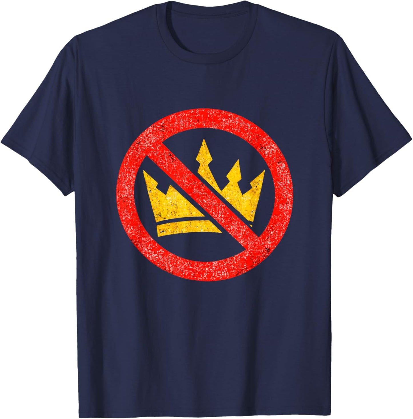 Vintage No Kings in America Protest Democraty March 28 2026 T-Shirt - T-Shirt | Navy