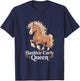 Bashkir Curly Queen Horse Lover Equestrian T-Shirt - T-Shirt | Navy