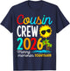 Cousin Crew 2026 Summer Vacation Beach Family Trips Matching T-Shirt - T-Shirt | Navy