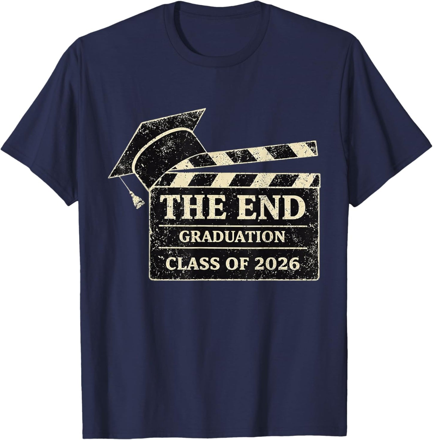 The End of My Student Era Class of 2026 Graduation T-Shirt - T-Shirt | Navy