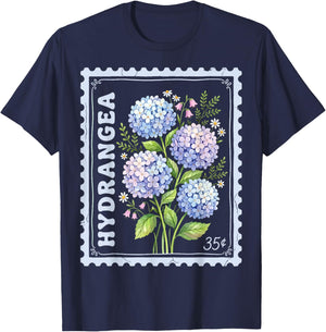 Hydrangea T-Shirt - T-Shirt | Navy