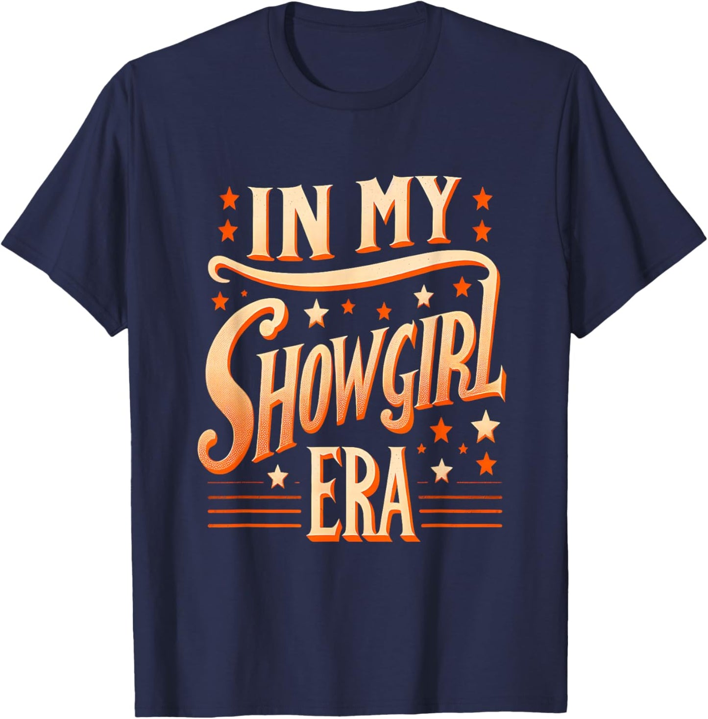 Vintage Showgirl Shirt for Youth Girls Women Kids T-Shirt - T-Shirt | Navy