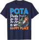 POTA Parks on The Air is My Happy Place Amateur Radio QCodes T-Shirt - T-Shirt | Navy