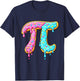 Pi Day Kids Dripping Ice Cream Pi - Funny Math Food 3.14 T-Shirt - T-Shirt | Navy
