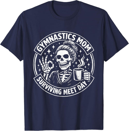 Funny Gymnastics Mom T-Shirt - T-Shirt | Navy