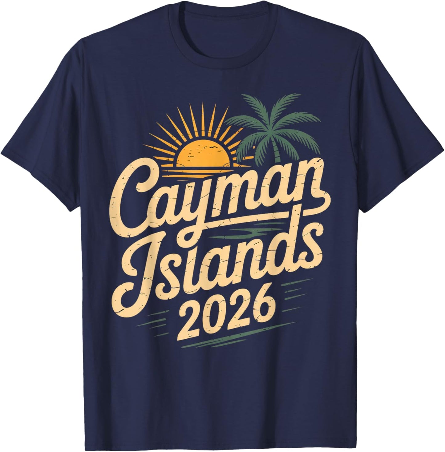 Cayman Islands 2026 Family Trip Friends Vacation Matching T-Shirt - T-Shirt | Navy