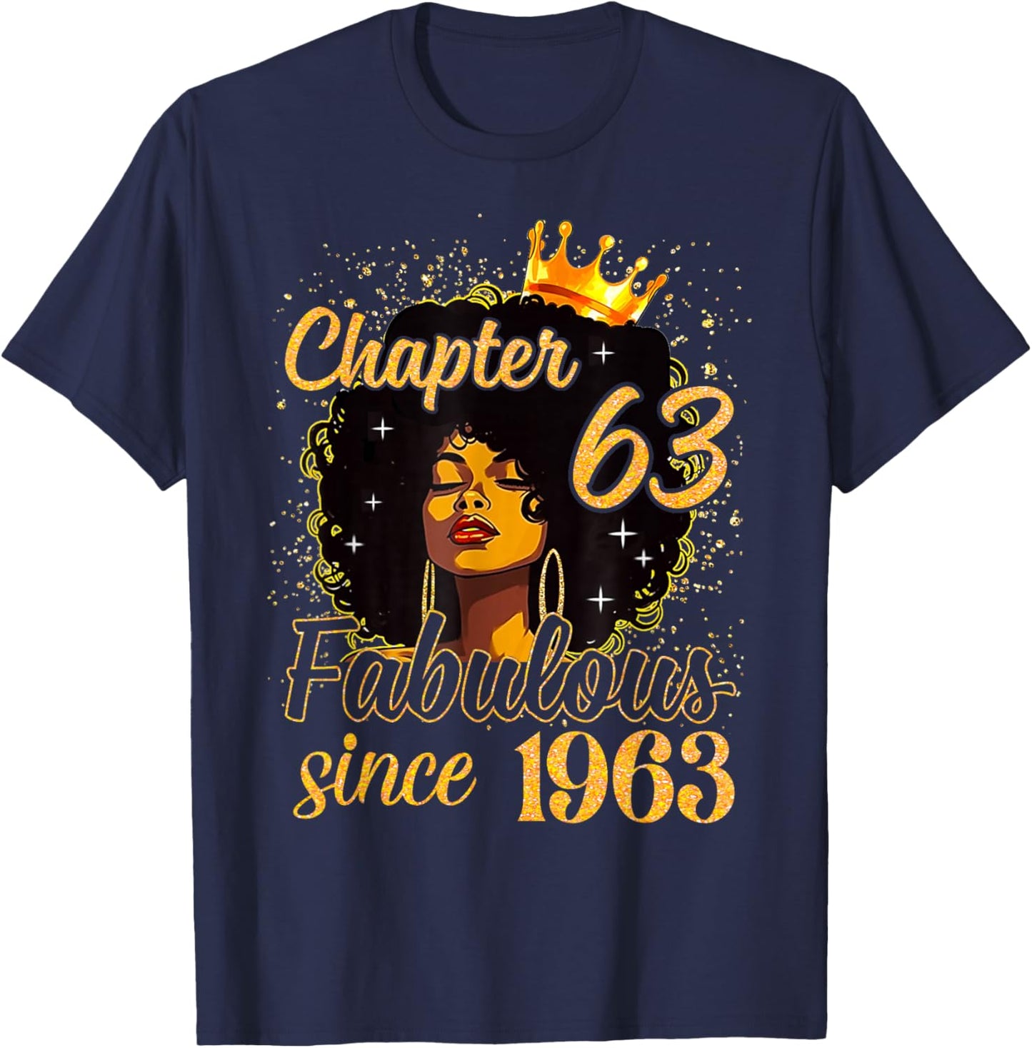Chapter 63 Fabulous Since 1963 Birthday Party for Girls T-Shirt - T-Shirt | Navy